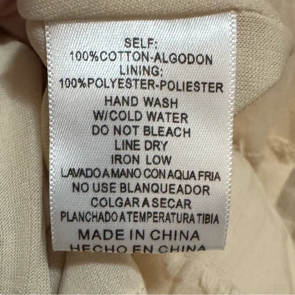 LISTICLE SHORT SLEEVE LINED BABY DOLL DRESS - Picture 6 of 7